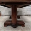 Solid mahogany table gaston poisson art deco 1940