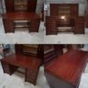 bookcase desk mahogany art deco 1940