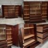 bookcase desk mahogany art deco 1940