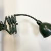 Green Industrial Scissor Wall Lamp from Elektroinstala, 1960s