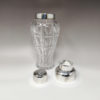 1960s Gorgeous Bohemian Cut Crystal Cocktail Shaker by Masini. Made in Italy