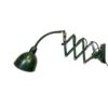 Green Industrial Scissor Wall Lamp from Elektroinstala, 1960s