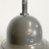Grey Industrial Pendant Lamp with Clear Glass Cover, 1970s