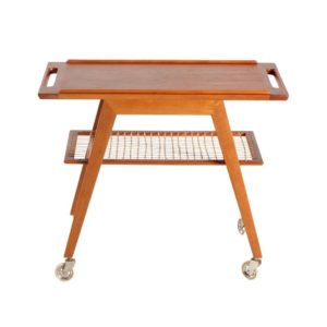 Restored teak trolley