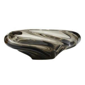 Glass plate, designed by J. Beranek, Skrdlovice, Czechoslovakia, 1960s