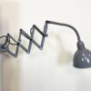 Grey Industrial Scissor Wall Lamp from Elektroinstala, 1960s