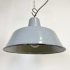 Industrial Grey Enamel Pendant Lamp, 1960s