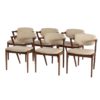 Set of 6 vintage teak dining chairs by Kai Kristiansen for Schou Andersen Set of 6 vintage teak dining chairs by Kai Kristiansen for Schou Andersen
