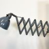 Industrial Grey Enamel Wall Scissor Lamp from Siemens, 1930s Industrial Grey Enamel Wall Scissor Lamp from Siemens, 1930s