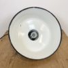 Industrial White Enamel Pendant Lamp, 1960s