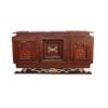 Neoclassical oak sideboard in the Raymond Subes art deco 1940's brutalist style Neoclassical oak sideboard in the Raymond Subes art deco 1940's brutalist style