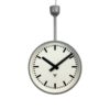 Large Industrial Double Sided Railway or Factory Clock from Pragotron, 1960s