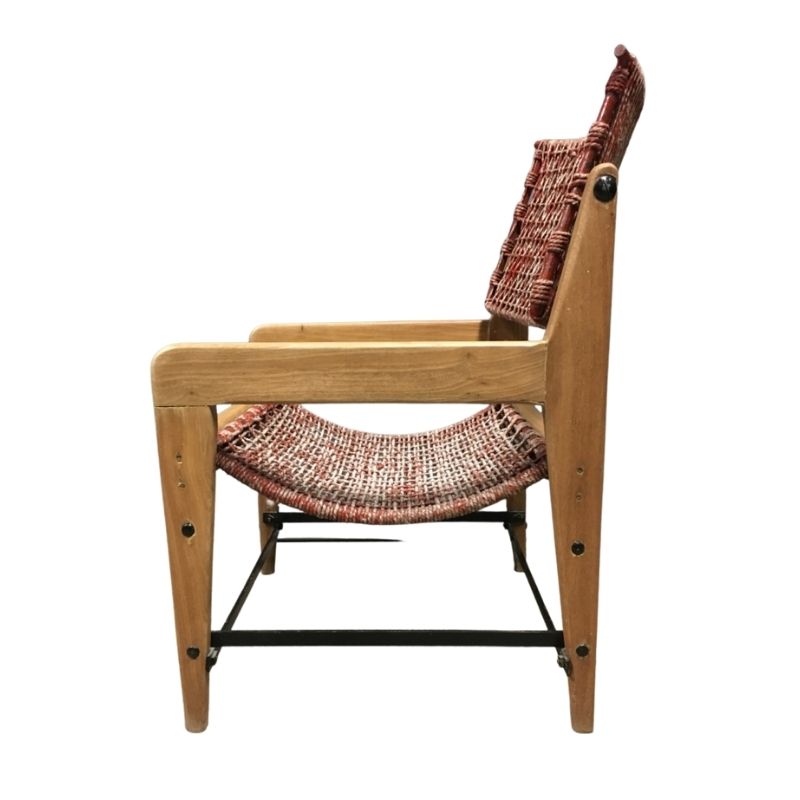 1960’S VERY ORIGINAL FRENCH ROPE LOUNGE CHAIR