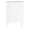 Chest of drawers painted in white