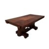 Solid mahogany table gaston poisson art deco 1940