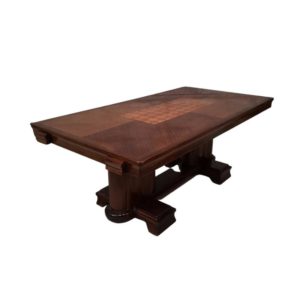 Solid mahogany table gaston poisson art deco 1940