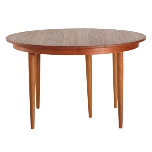 Restored teak dining table