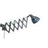 Industrial Grey Enamel Wall Scissor Lamp from Siemens, 1930s Industrial Grey Enamel Wall Scissor Lamp from Siemens, 1930s