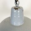 Industrial Grey Enamel Pendant Lamp, 1960s