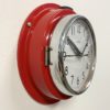 Vintage Red Citizen Navy Wall Clock, 1970s Vintage Red Citizen Navy Wall Clock, 1970s