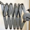 Industrial Grey Enamel Wall Scissor Lamp from Siemens, 1930s Industrial Grey Enamel Wall Scissor Lamp from Siemens, 1930s