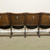 Vintage 4-Seat Cinema Bench from Ton, 1950s