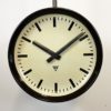 Large Industrial Bakelite Double Sided Factory Clock from Pragotron, 1950s