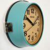 Vintage Turquoise Seiko Navy Wall Clock, 1970s