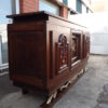Neoclassical oak sideboard in the Raymond Subes art deco 1940's brutalist style Neoclassical oak sideboard in the Raymond Subes art deco 1940's brutalist style
