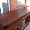 Neoclassical oak sideboard in the Raymond Subes art deco 1940's brutalist style Neoclassical oak sideboard in the Raymond Subes art deco 1940's brutalist style