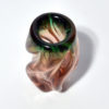 A hand-made glass vase, type 66/3/17, designed by Jozef Hospodka for Chribska Sklarna Borské sklo, Nový Bor, in the mid-1960s.