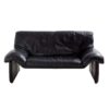 Two-seater leather sofa