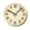1930s Mechanical art deco wall clock, Prim, Czechoslovakia