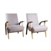 A set of armchairas mid century