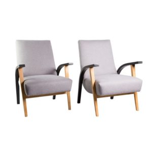 A set of armchairas mid century