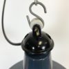 Industrial Blue Enamel Factory Pendant Lamp, 1960s Industrial Blue Enamel Factory Pendant Lamp, 1960s