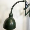 Green Industrial Scissor Wall Lamp from Elektroinstala, 1960s
