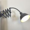 Grey Industrial Scissor Wall Lamp from Elektroinstala, 1960s