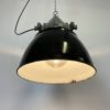 Dark Grey Explosion Proof Lamp with Black Enameled Shade, 1970s