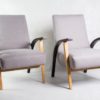 A set of armchairas mid century