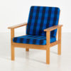 Restored beech easy chair