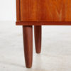 Teak chest of drawers on cylindrical legs