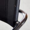 Leather tubular bar stool