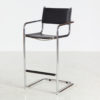 Leather tubular bar stool