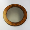Round vintage teak wall mirror by Åke Wijkström - Sweden 1960s