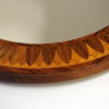 Round vintage teak wall mirror by Åke Wijkström - Sweden 1960s