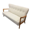 Beautiful Danish Sofa by Fritz Hansen newly upholstered in lambswool.