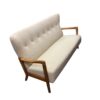 Beautiful Danish Sofa by Fritz Hansen newly upholstered in lambswool.