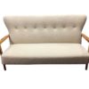 Beautiful Danish Sofa by Fritz Hansen newly upholstered in lambswool.