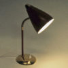 Norwegian Red desk lamp of brass and metal 1950s